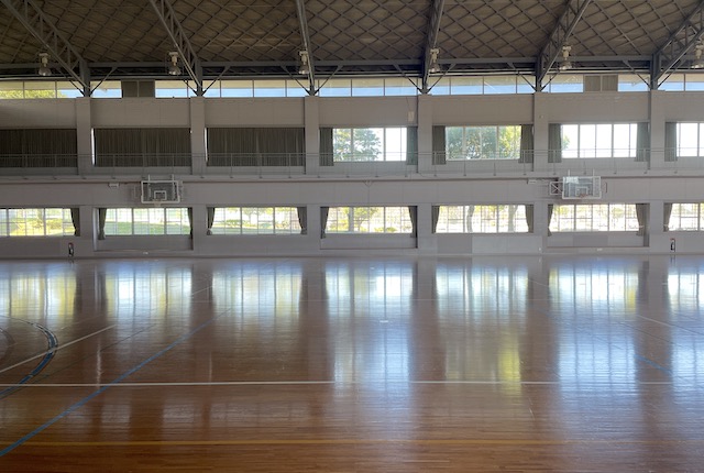 生目の杜運動公園の体育館