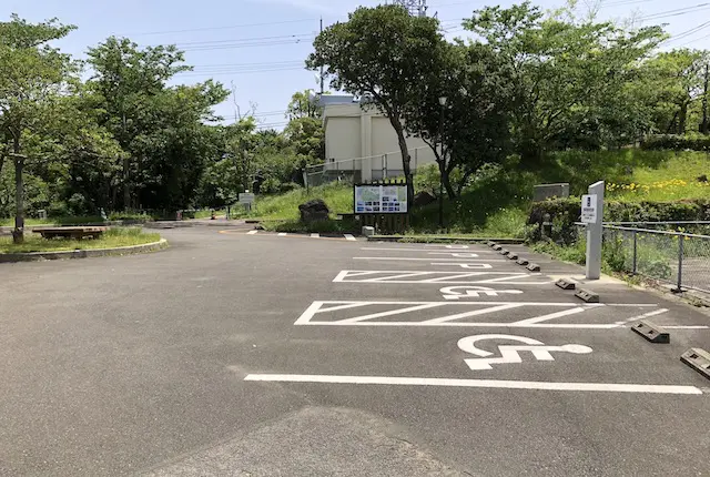 中尾山公園の駐車場