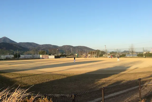 中島中央公園のグラウンド