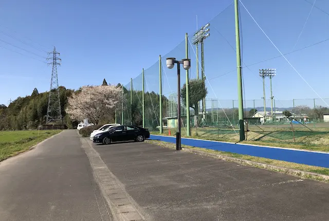 錦町国体記念球場の駐車場