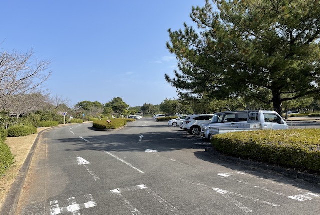 吹上浜海浜公園の駐車場