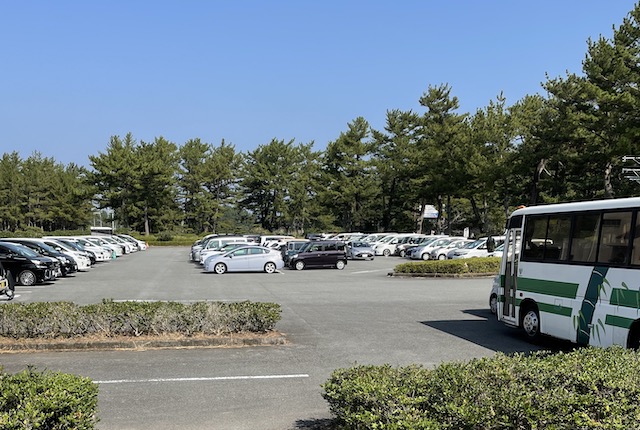 吹上浜公園の駐車場