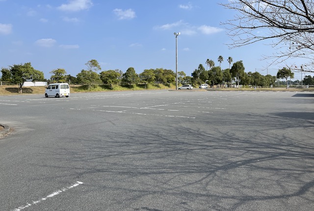 東市来総合運動公園の駐車場