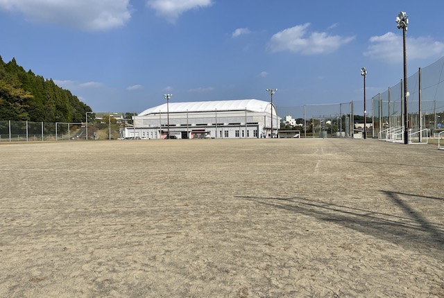 伊集院総合運動公園の多目的グラウンド