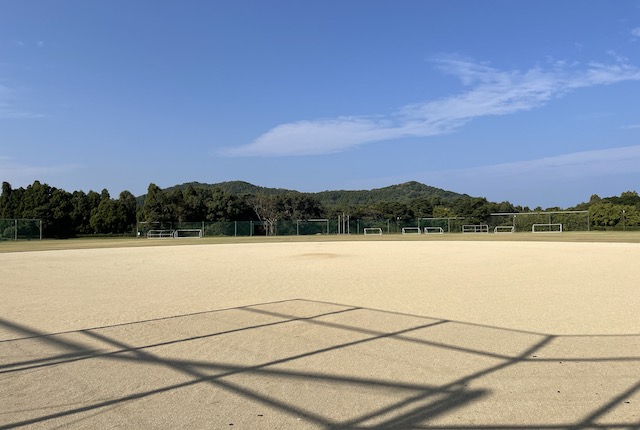 加世田運動公園の多目的グラウンド