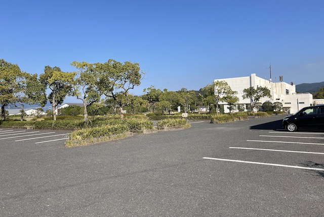 桜島アリーナの駐車場