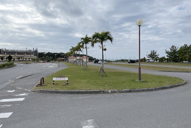 赤間総合運動公園の駐車場