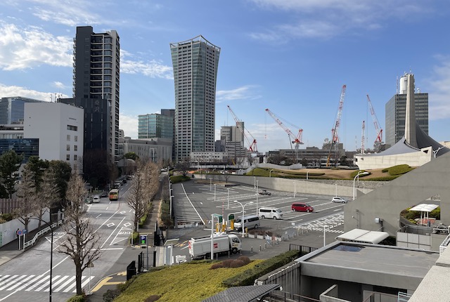 代々木競技場の駐車場