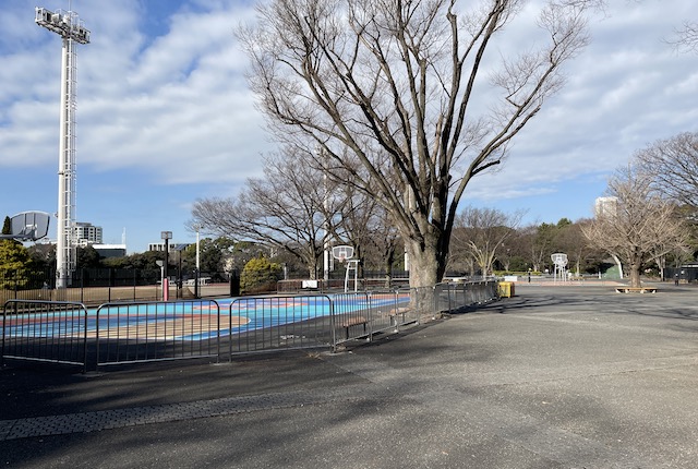 代々木公園のバスケットコート