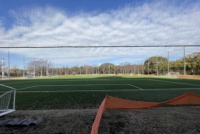 代々木公園のサッカー場