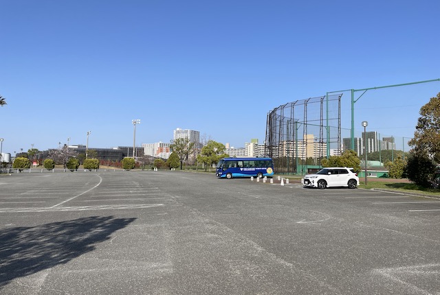 香椎浜公園の駐車場