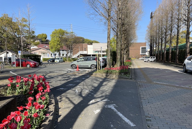 名島運動公園の駐車場