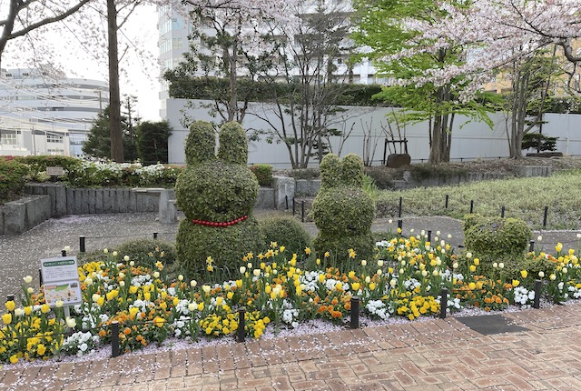 東品川海上公園のミッフィー花壇