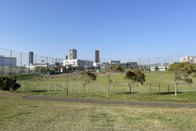 香椎浜公園の野球場