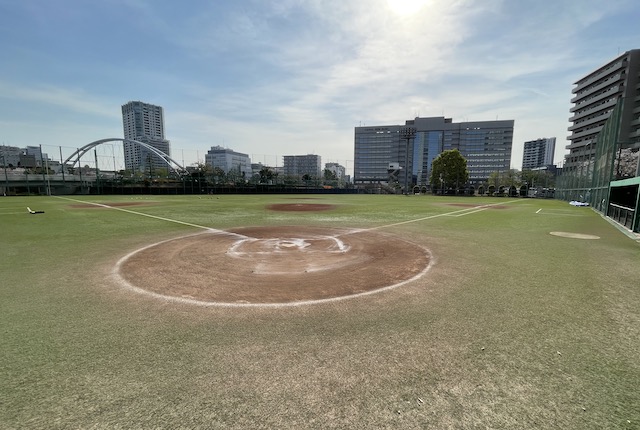 天王洲公園の野球場