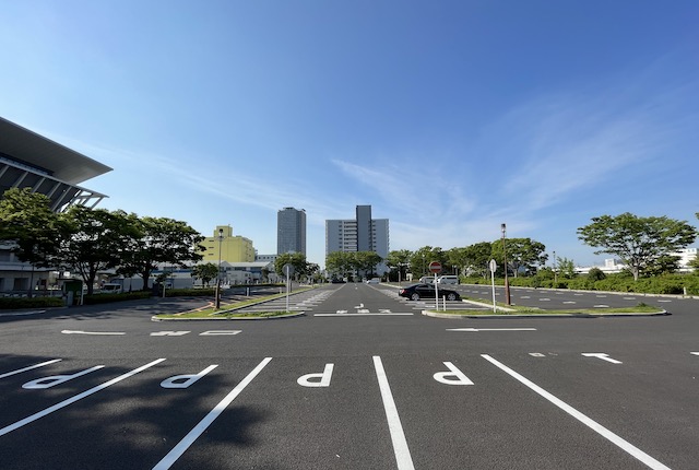 辰巳の森海浜公園の第二駐車場