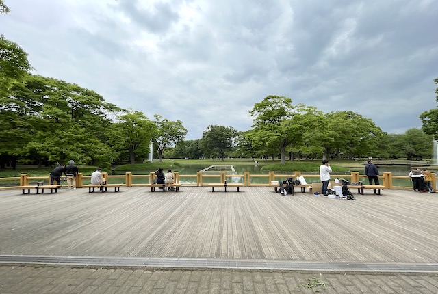 代々木公園の噴水池