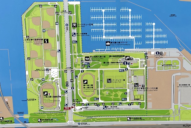 夢の島公園の案内図