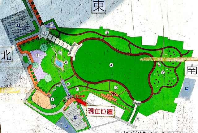 水沼の里2000年記念の森の案内図