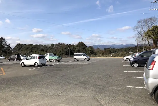 相良村運動公園の駐車場