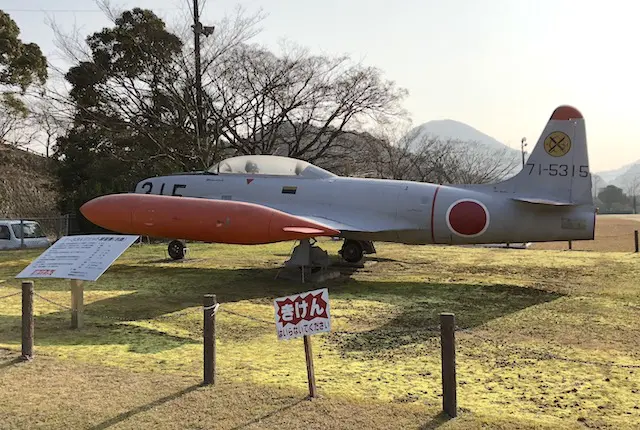 津奈木町のジェット練習機