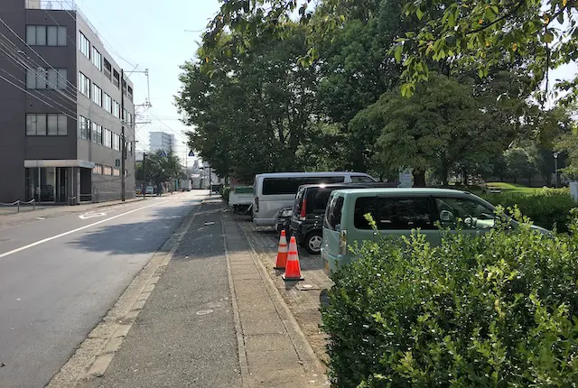 西原公園の駐車場