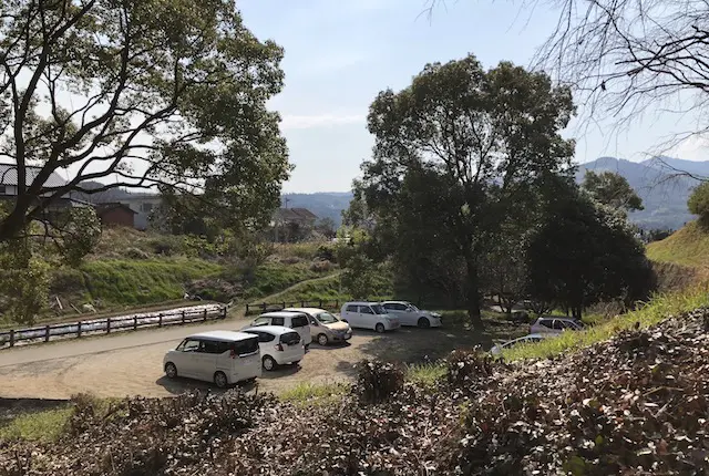 宇土城山公園の駐車場