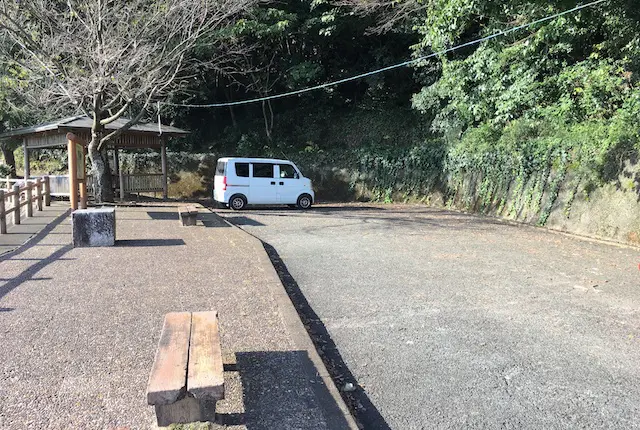 不動岩の駐車場