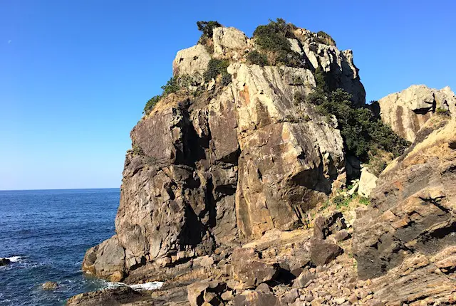 鬼海ヶ浦の奇岩