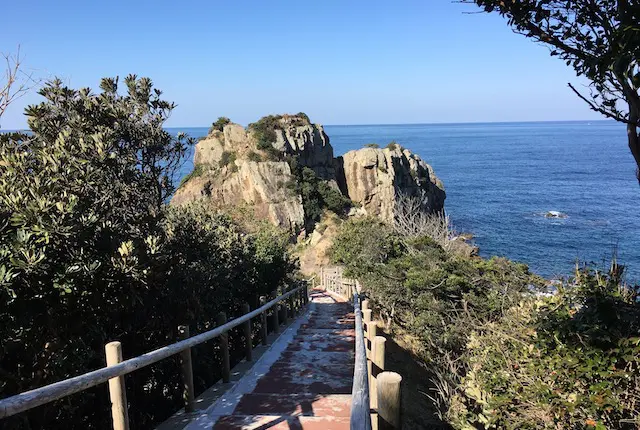 鬼海ヶ浦展望所の遊歩道