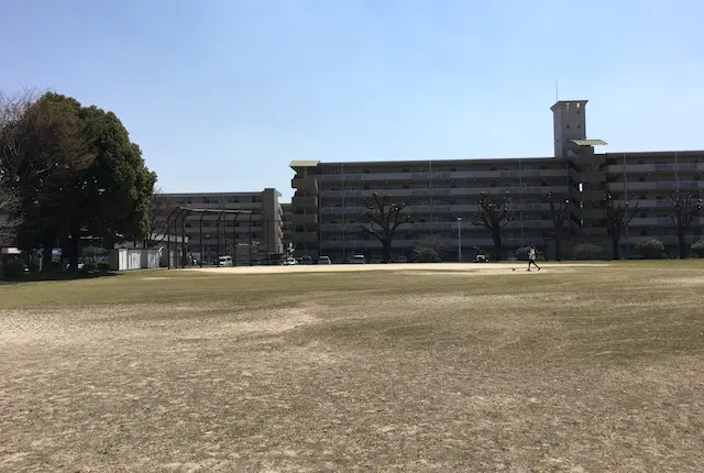 楠中央公園のグラウンド