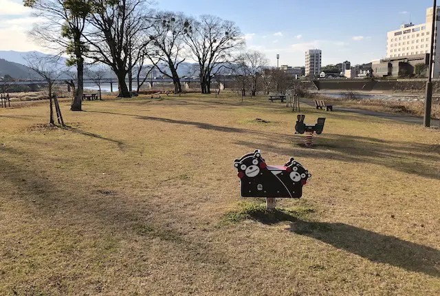 中川原公園の遊具広場