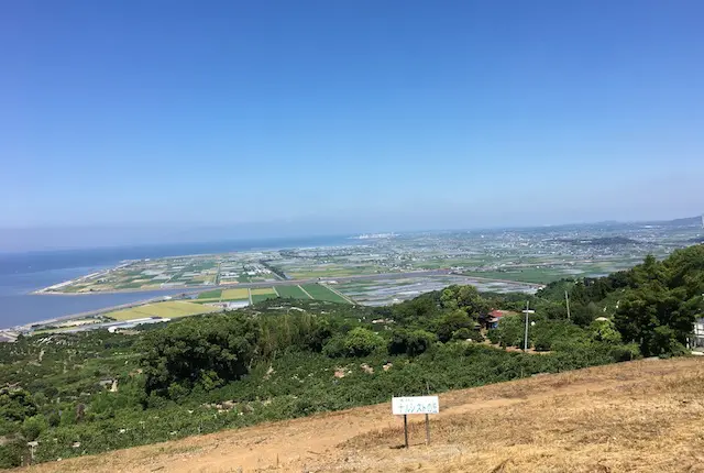 望める水田の風景