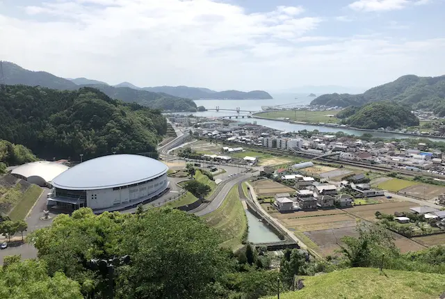 佐敷城跡からの眺め