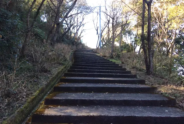 千巌山展望所の階段