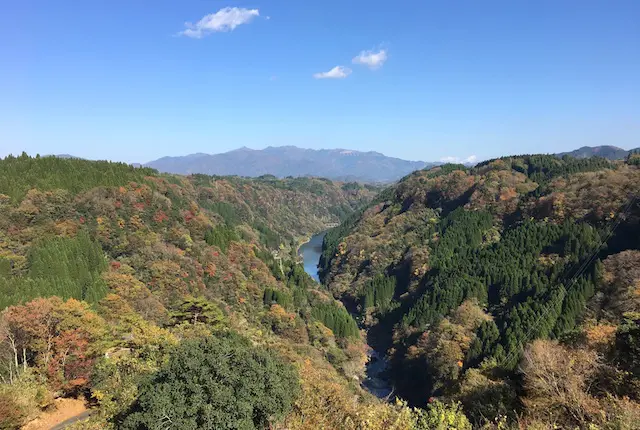 蘇陽峡の眺め