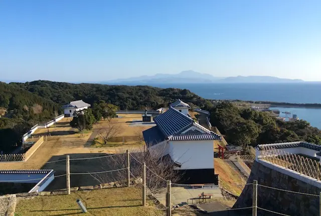 富岡城跡の眺め