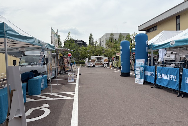京都ハンナリーズのキッチンカーエリア